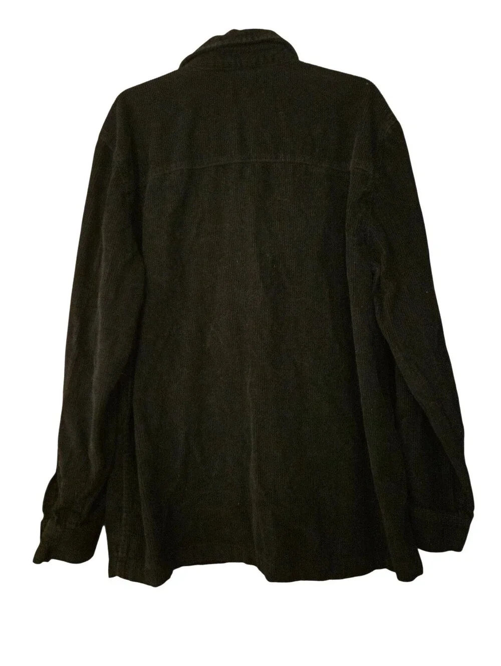 No Boundaries Black Corduroy Shacket Snaps Oversized  100% Cotton Size Large